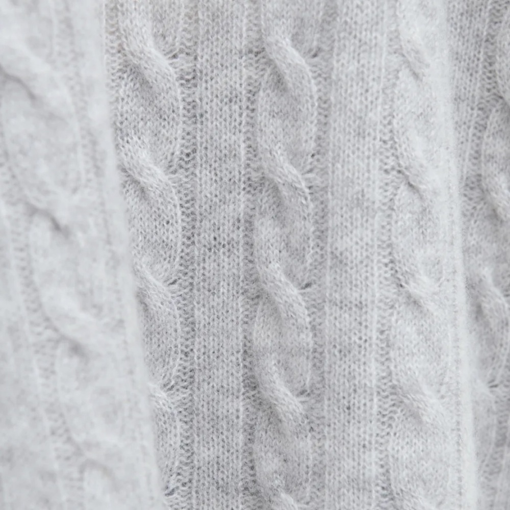 Reformation Giusta Oversized Cashmere Button Cardigan in Light Grey $298 MSRP - Picture 5 of 13